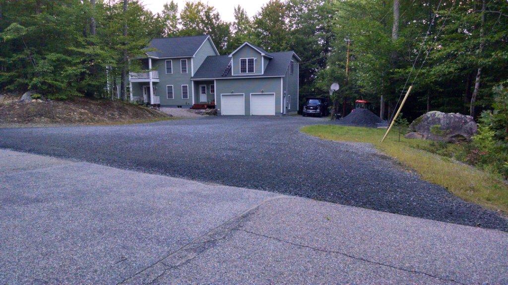 Finished driveway