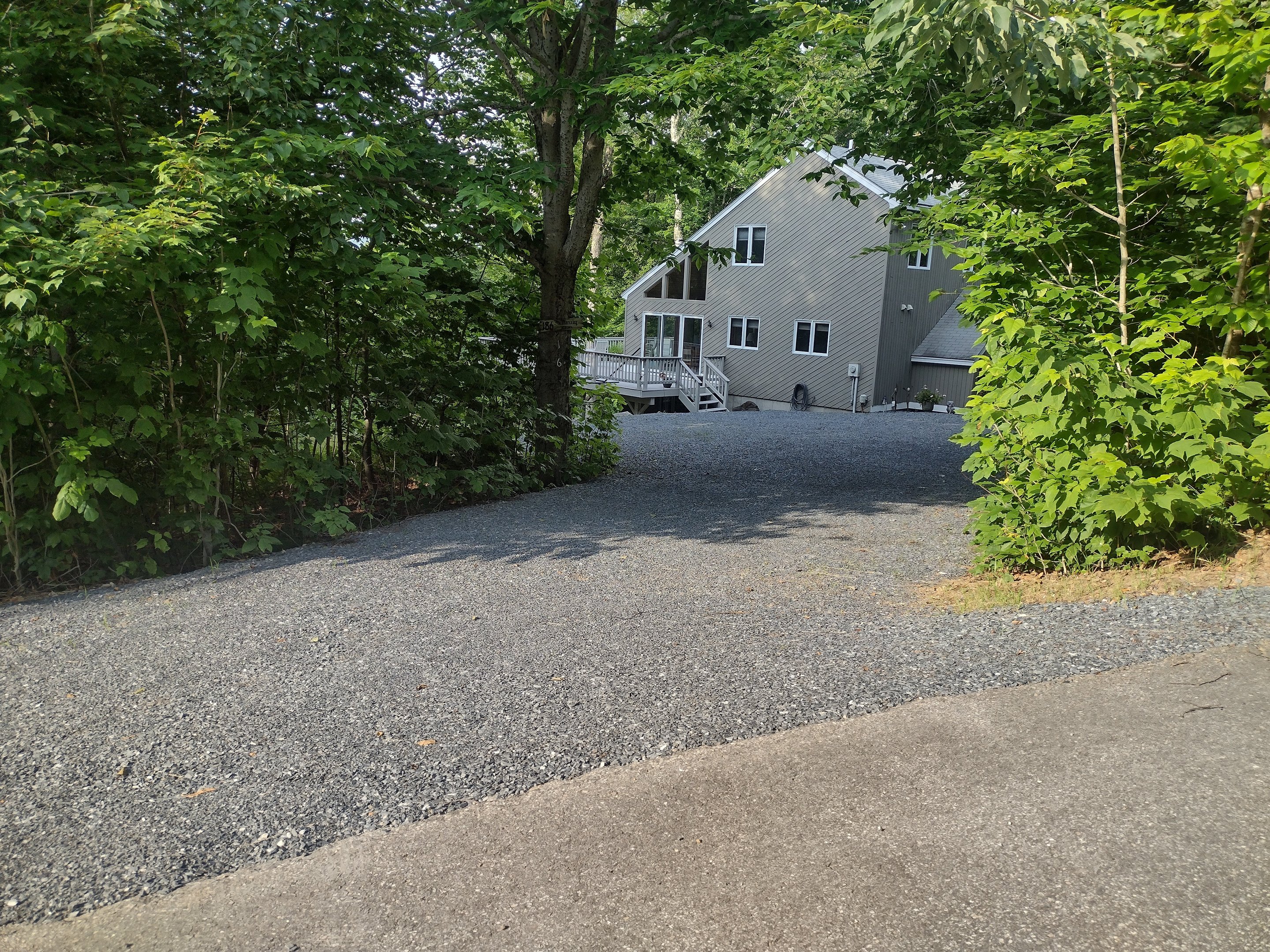 Completed driveway
